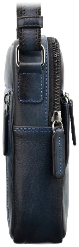 Компактная сумка через плечо из натуральной кожи Visconti AT 43 синего цвета 107974 фото №3 Компактная сумка через плечо из натуральной кожи Visconti AT 43 синего цвета 107974 modnotak фото №3