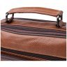 Мужская сумка барсетка из кожи на каждый день с ручкой для носки Vintage 98174 коричневого цвета modnotak фото - 5