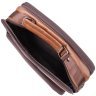 Мужская сумка барсетка из кожи на каждый день с ручкой для носки Vintage 98174 коричневого цвета modnotak фото - 8