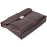 Деловая мужская сумка через плечо из натуральной кожи с отделением для ноутбука Tony Perotti коричневая 108374 modnotak фото - 5