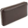 Великий коричневий гаманець з ремінцем на руку BOSTON (16690) - 3
