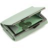 Маленький женский кошелек из натуральной кожи фисташкового цвета с монетницей Marco Coverna 68674 - 5
