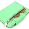 Компактний жіночий гаманець із натуральної шкіри салатового кольору CANPELLINI (2421666) - 6