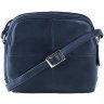 Синя жіноча сумка через плече з натуральної шкіри Visconti Holly 69074 - 10