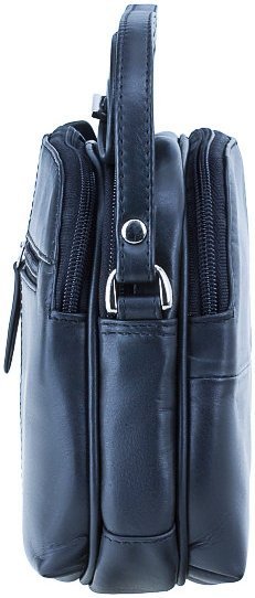 Синяя женская сумка через плечо из натуральной кожи Visconti Holly 69074