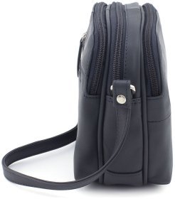 Синяя женская сумка через плечо из натуральной кожи Visconti Holly 69074