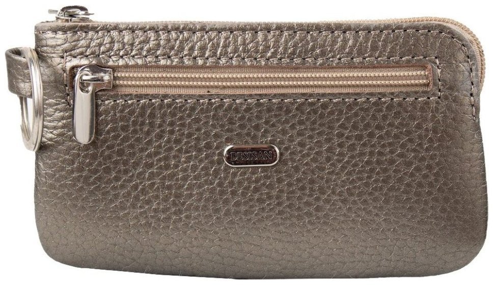 Женская ключница из фактурной кожи бронзового цвета Desisan 79874 modnotak фото №1