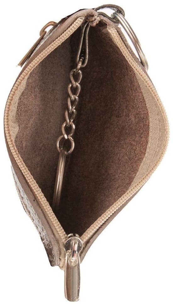 Женская ключница из фактурной кожи бронзового цвета Desisan 79874 modnotak фото №3