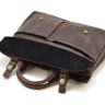 Мужская сумка-портфель для ноутбука из натуральной коричневой кожи крейзи хорс TARWA (21742) - 9
