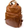 Мужская сумка-трансформер из натуральной кожи рыжего цвета Vintage (20361) - 1