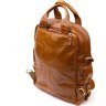 Мужская сумка-трансформер из натуральной кожи рыжего цвета Vintage (20361) - 2