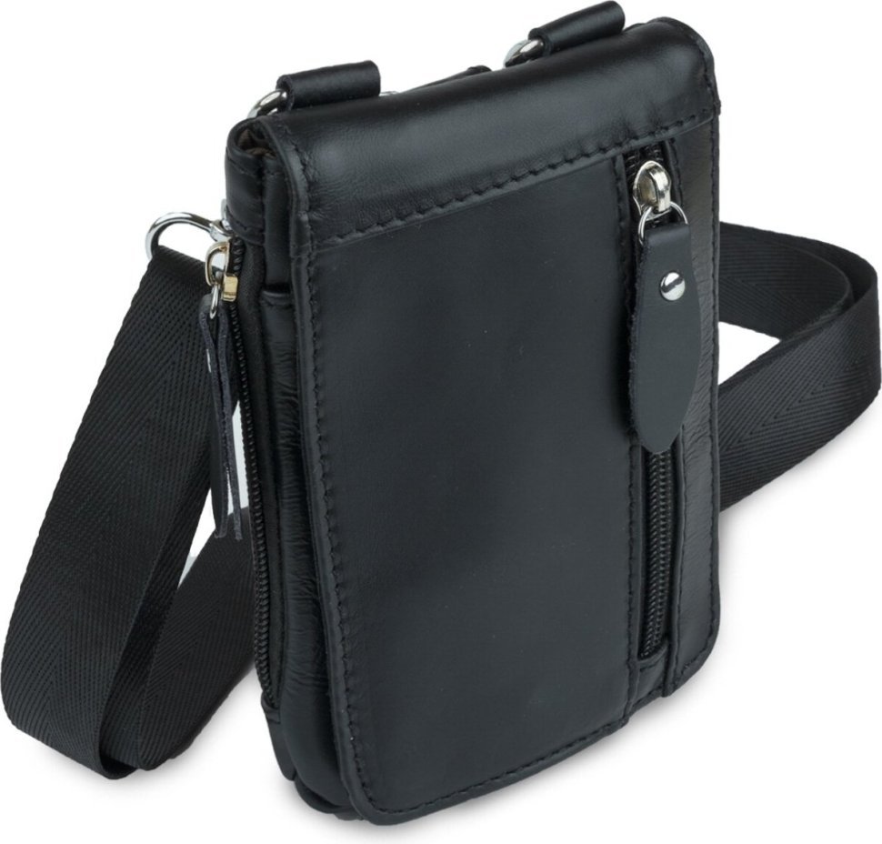 Шкіряна сумка клатч з можливістю носіння на поясі VINTAGE STYLE (14691) modnotak фото №2