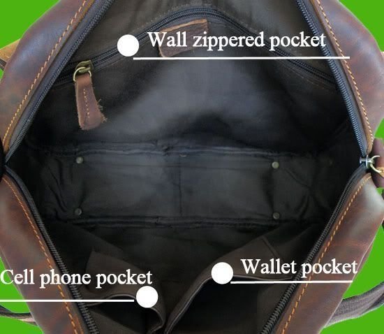 Кожаная сумка-мессенджер коричневого цвета с клапаном VINTAGE STYLE (14079)