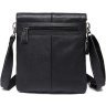 Классическая мужская сумка планшет черного цвета VINTAGE STYLE (14884) - 2