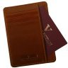 Компактний картхолдер Newport з натуральної шкіри Vip Collection 102575 (коньячний колір) modnotak фото - 2
