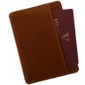 Компактний картхолдер Newport з натуральної шкіри Vip Collection 102575 (коньячний колір) modnotak фото - 3