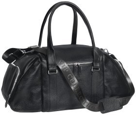 Кожаная дорожная сумка в черном цвете Vip Collection 102675