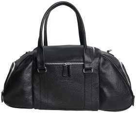 Кожаная дорожная сумка в черном цвете Vip Collection 102675