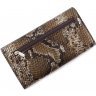 Ефектний шкіряний гаманець з фактурою під змію Tony Bellucci (10527) - 5