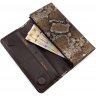 Ефектний шкіряний гаманець з фактурою під змію Tony Bellucci (10527) - 2