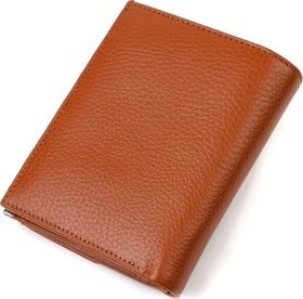 Коричневый женский кошелек среднего размера из натуральной кожи с монетницей CANPELLINI (2421811)