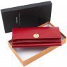 Красный кошелек-клатч крупного размера из натуральной кожи Tony Bellucci (10598) - 6