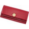 Красный кошелек-клатч крупного размера из натуральной кожи Tony Bellucci (10598) - 1