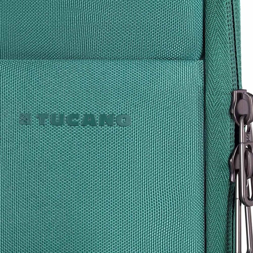 Женская компактная сумка на каждый день из полиэстера для ноутбука до 14" зеленого цвета Tucano Darkolor 103475 modnotak фото №9