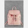 Женский рюкзак розового цвета из фактурной кожи BlankNote Олсен (12834) - 5