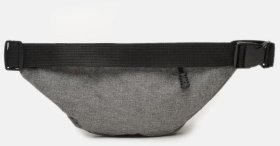 Сіра практична чоловіча сумка-бананка з поліестеру на дві блискавки Monsen (22124)