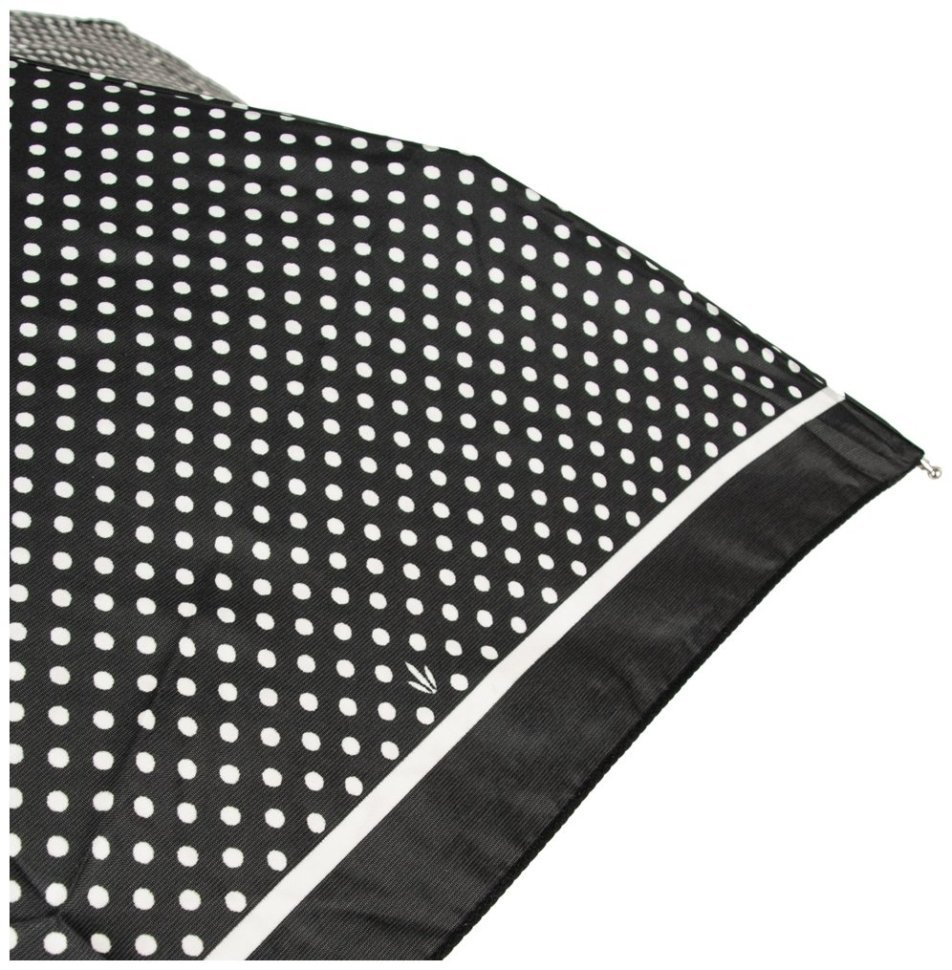 Мини зонт женский Fulton Tiny-2 L501 Classics Mini Spot (механика, складной, черный в белый горошек) 93875 modnotak фото №9