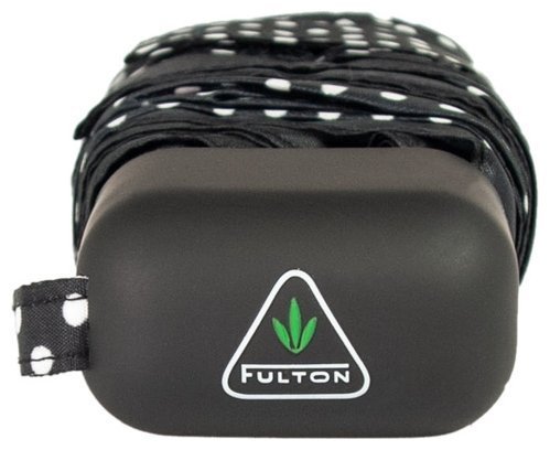 Мини зонт женский Fulton Tiny-2 L501 Classics Mini Spot (механика, складной, черный в белый горошек) 93875 modnotak фото №10