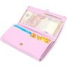 Рожевий жіночий гаманець великого розміру з натуральної шкіри Tony Bellucci (2421958) - 3