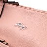 Стильна сумка жіноча з натуральної шкіри пудрового кольору з ручками KARYA (2420861) - 3