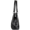 Черная женская сумка из фактурной кожи с ручками Desisan (19159) - 3