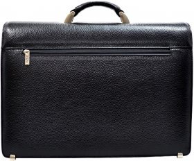 Кожаный фирменный портфель черного цвета Desisan (217-011) - 2