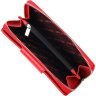 Яркий вместительный кожаный женский кошелек красного цвета KARYA (2421161) - 5