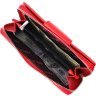 Яскравий місткий шкіряний гаманець червоного кольору KARYA (2421161) - 6