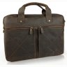 Винтажная коричневая мужская сумка для ноутбука из натуральной кожи Tiding Bag (21487) фото №1 Винтажная коричневая мужская сумка для ноутбука из натуральной кожи Tiding Bag (21487) modnotak фото - 1