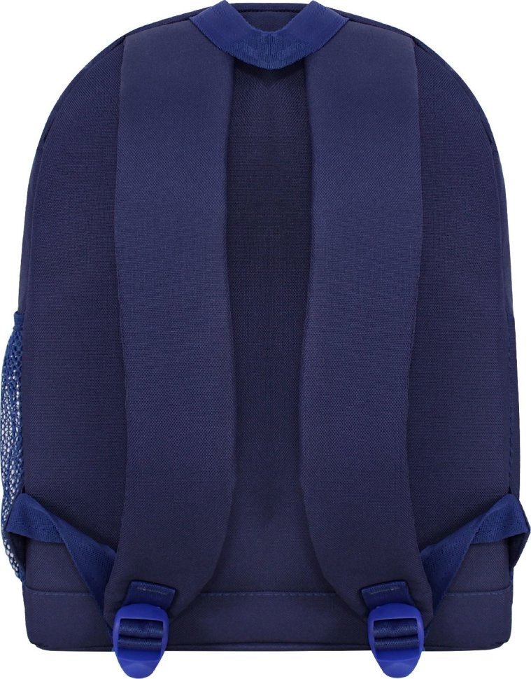 Оригинальный текстильный рюкзак синего цвета с принтом Bagland (55475)
