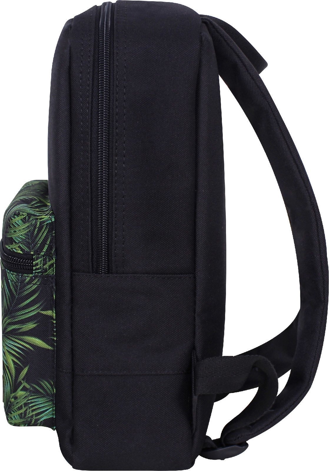 Черный рюкзак из текстиля с принтом Bagland (55575)