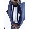 Невелика наплічна чоловіча сумка синього кольору з клапаном VATTO (11817) - 2