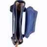 Небольшая наплечная мужская сумка синего цвета с клапаном VATTO (11817) - 3