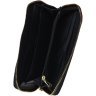 Большой женский кожаный кошелек черного цвета на запястье Keizer 66275 - 6