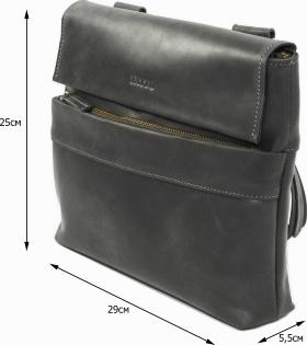 Шкіряна чоловіча сумка через плече середнього розміру VATTO (11916) - 2