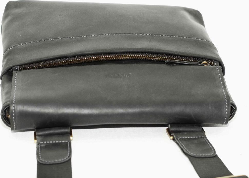 Кожаная мужская сумка через плечо среднего размера VATTO (11916)