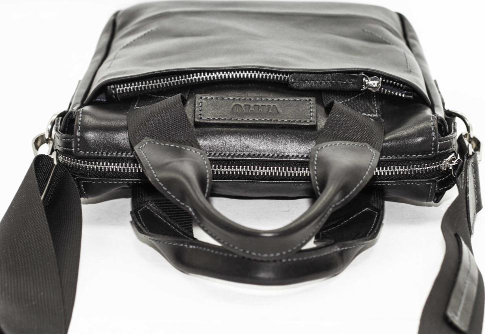 Стильная мужская сумка планшет из гладкой кожи с ручками VATTO (12016)