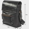 Шкіряна сумка на плече чорного кольору VATTO (12116) - 4