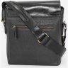 Кожаная сумка на плечо черного цвета VATTO (12116) - 5