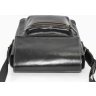Кожаная сумка на плечо черного цвета VATTO (12116) - 6